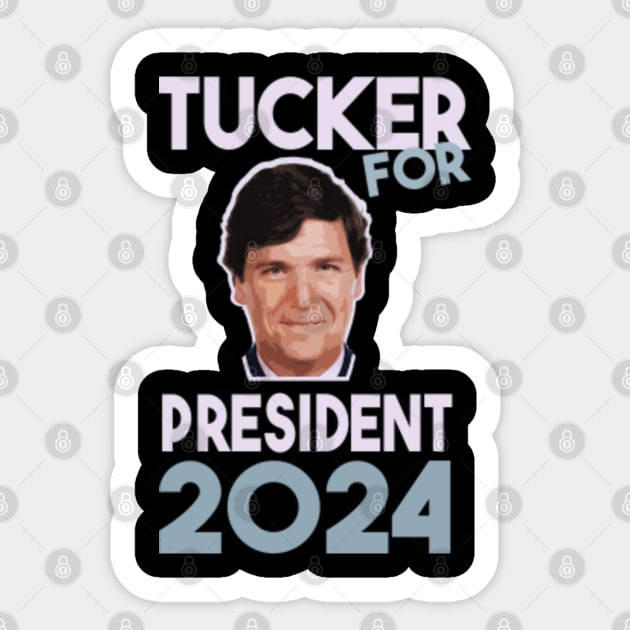 Tucker Carlson For President meme - Tucker Carlson - Sticker | TeePublic